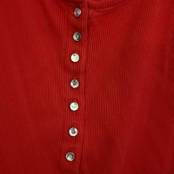 ✳NEW✳Bling bling Buttoned tank top - Picture 2 of 6